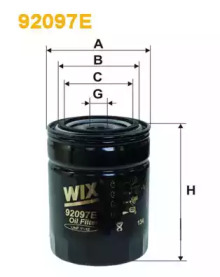 WIX FILTERS 92097e -  Фильтр масляный двигателя